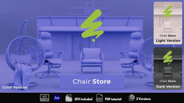 Chair Store Intro - VideoHive 54085007