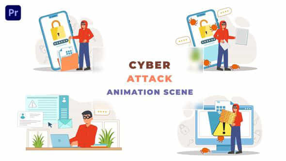 Online Cyber Attack - VideoHive 43661206
