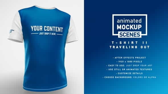 T-shirt II Travelling Out Template - VideoHive 33257626