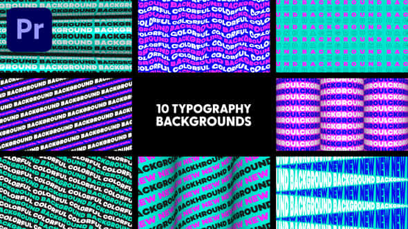 Typography Backgrounds - VideoHive 47709893