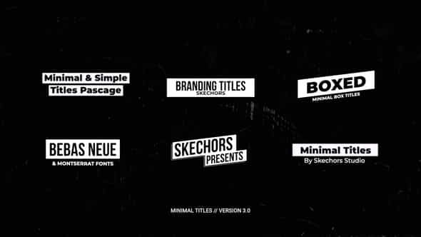 Minimal Titles 3.0 | AE - VideoHive 36063690