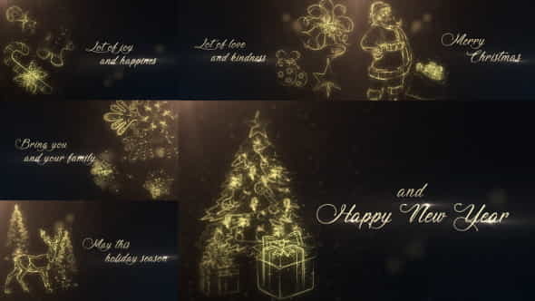 Gold Christmas Wishes - VideoHive 20979668