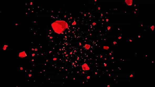 Red Crystal Flying - VideoHive 33287945