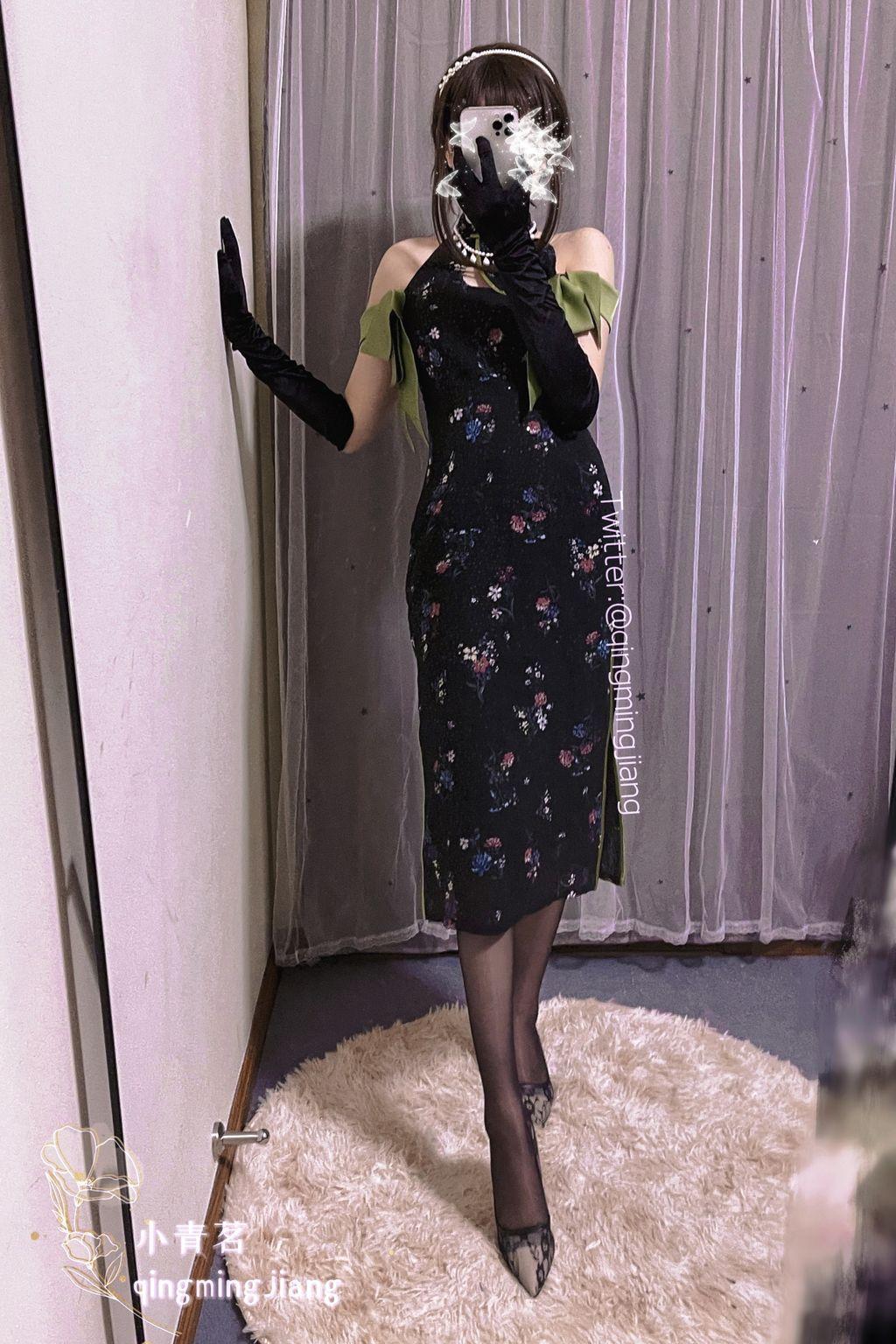 Coser@小青茗: 黑丝旗袍 (47 photos)(46)