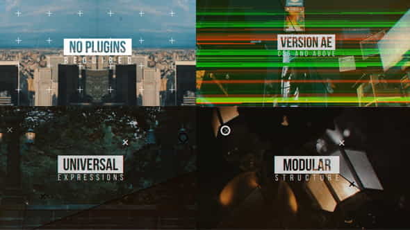 Modern Glitch Opener  Line - VideoHive 12050282