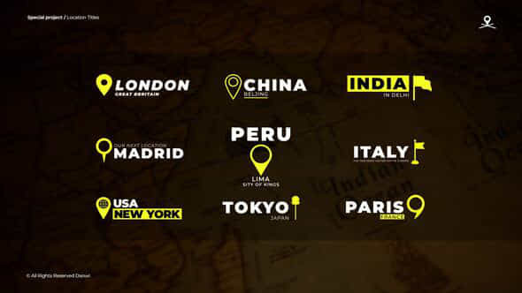 Location Titles Pp - VideoHive 49353427