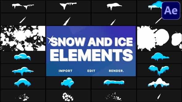 Snow And Ice Elements | - VideoHive 29779680