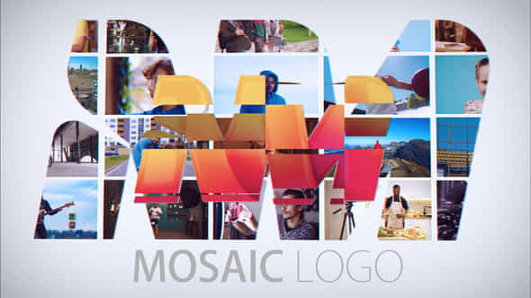 Mosaic Logo Intro - VideoHive 46334215