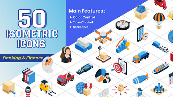 Isometric Icons - VideoHive 44834603