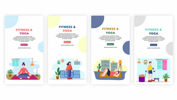 Fitness and Yoga - VideoHive 39142139