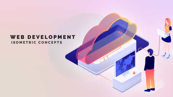 WEB Development- Isometric Concept - VideoHive 33963138