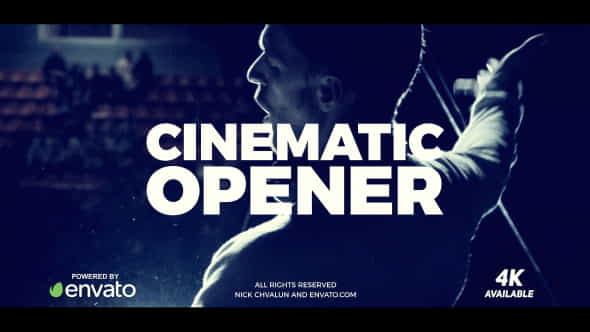 Cinematic Opener - VideoHive 21283425