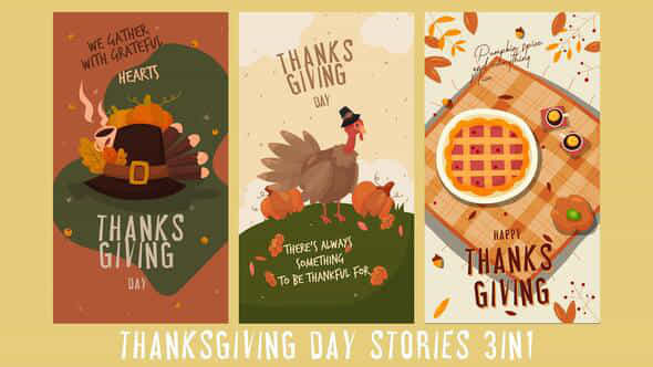 Thanksgiving Day Stories - VideoHive 48674869