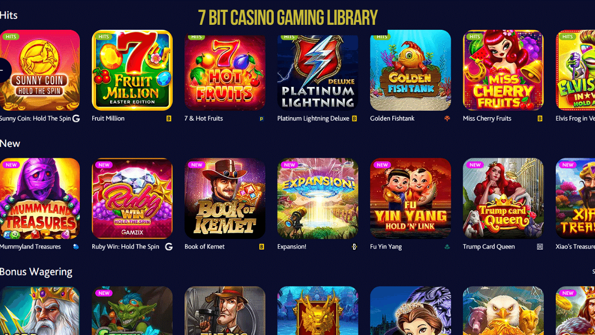 7 Bitcoin Casino Gaming Library