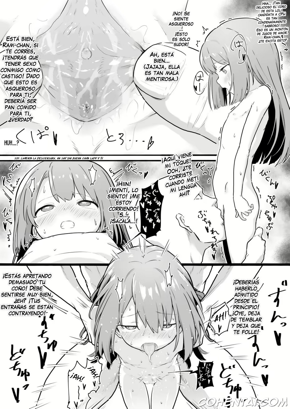 Rom-chan Ram-chan 4P (Hyperdimension Neptunia) xxx comics manga porno doujin hentai español sexo 