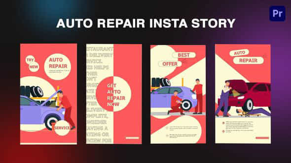 Auto Repair Instagram - VideoHive 44604876