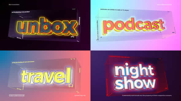 Titles Transition Box Transition - VideoHive 56475076
