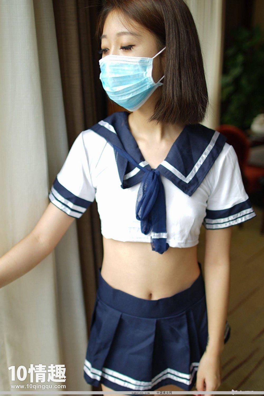 [ROSI写真]口罩系列 2016.10.07 NO.117 制服(4)