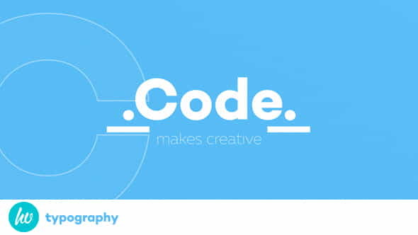 Code Typography - VideoHive 17002154