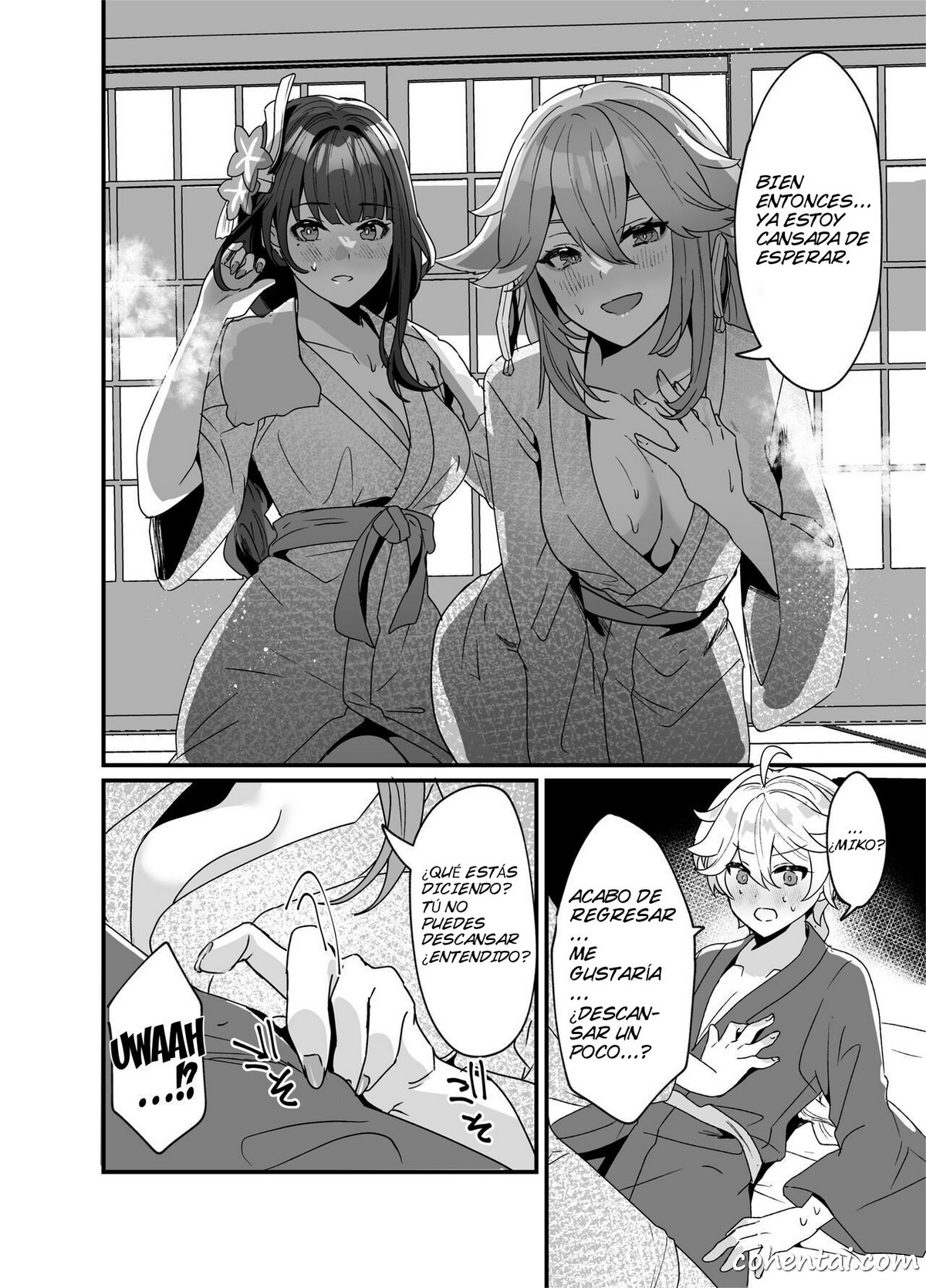 Inazuma Shippori Onsen Kyuuka (Genshin Impact) manga hentai xxx español