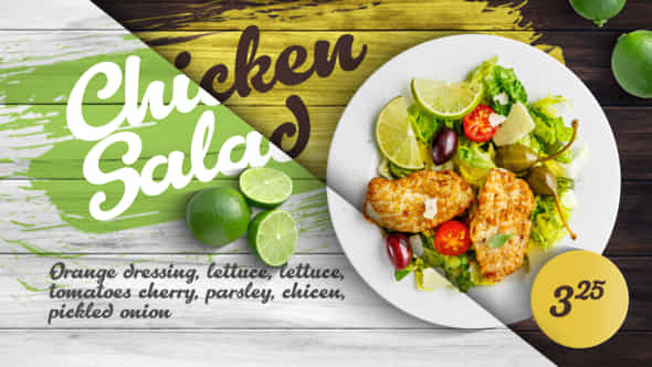 Food Promo Menu - VideoHive 32283427