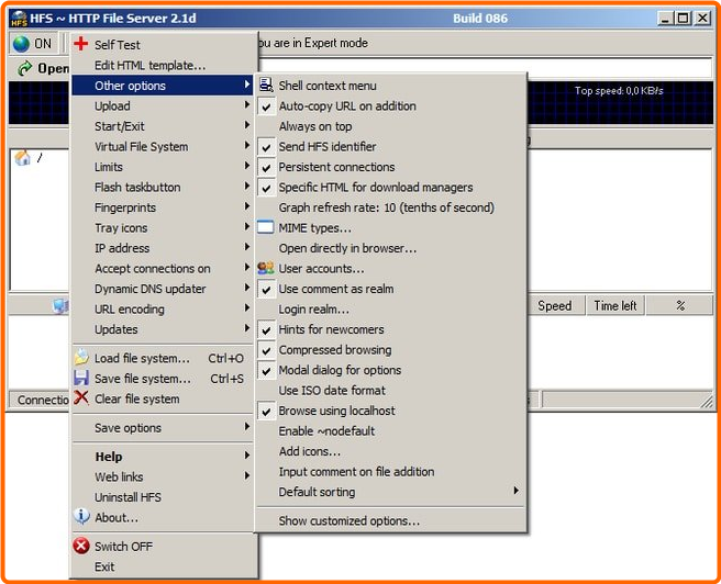 HFS HTTP File Server Version 3.0.55.3