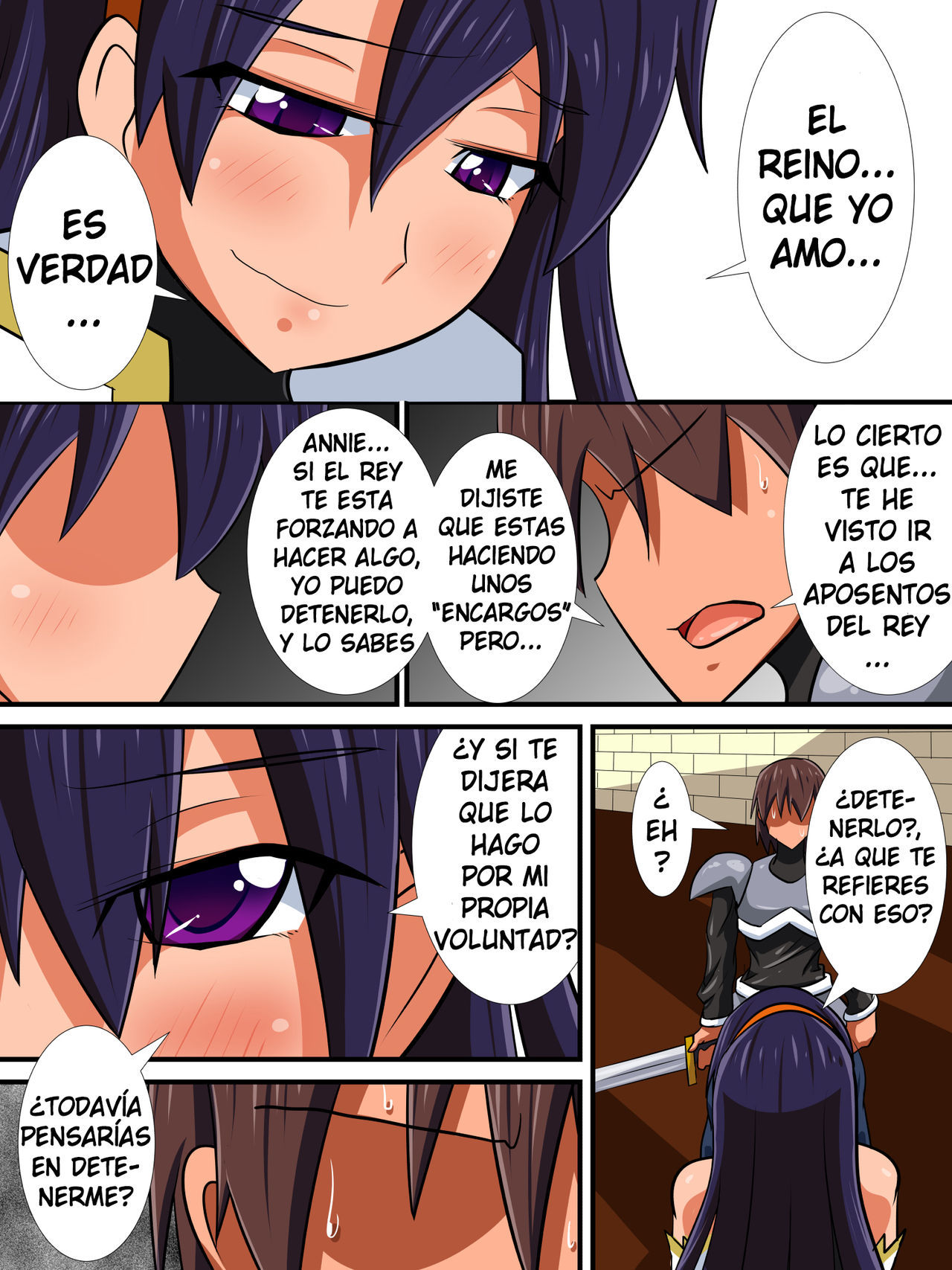 [Haneinu] Osananajimi no Onna Kishi ga Oujo ni Naru Made Kouhen [Spanish] [Yumrod]
