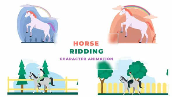 Horse Ridding Character - VideoHive 39797895
