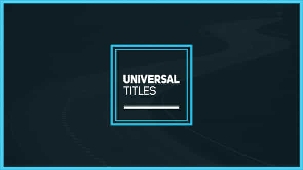 Universal Titles - VideoHive 17468196