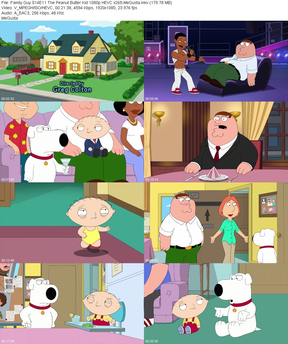 Family Guy S14E11 The Peanut Butter Kid 1080p HEVC x265-MeGusta