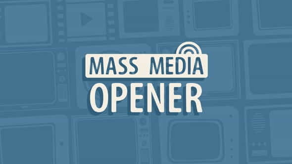 Mass Media Opener - VideoHive 23117394