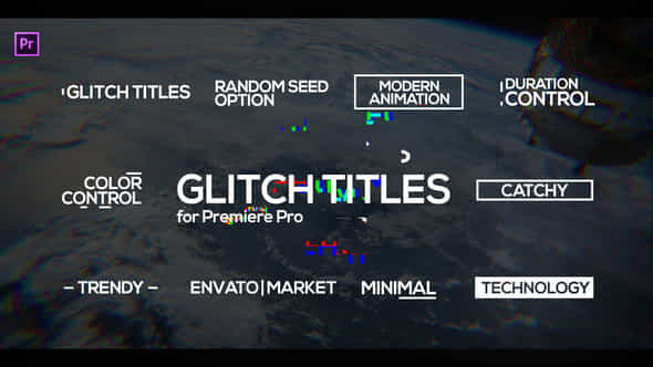 Digital Glitch Titles - VideoHive 22360769