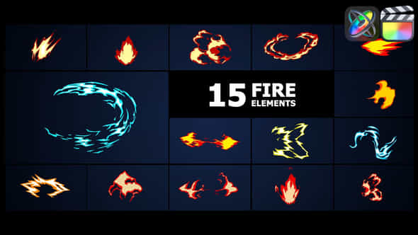 Fire Elements Fcpx - VideoHive 53796089