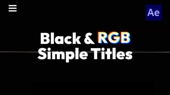 Black RGB Simple - VideoHive 46492007