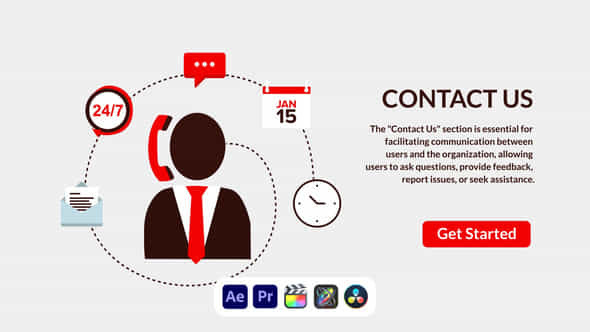 Contact Design Concept - VideoHive 50690432