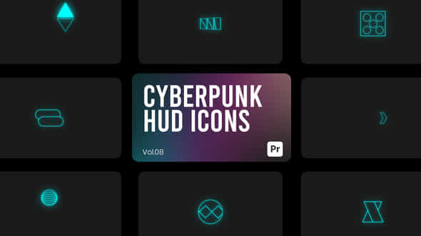 Cyberpunk Icons 08 - VideoHive 44871425