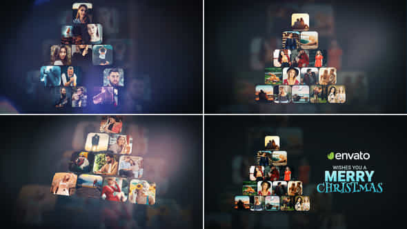 Christmas Wish Christmas Logo Reveal Mosaic Christmas Logo Reveal - VideoHive 49820224