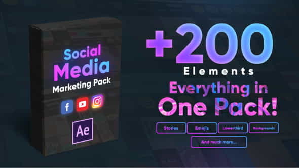 Social Media Marketing Pack - VideoHive 25324172