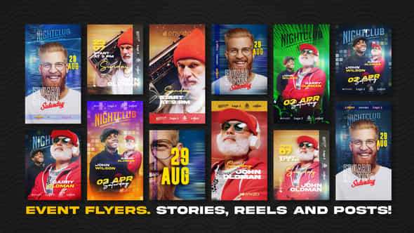 Event Flyers. Stories - VideoHive 43457378