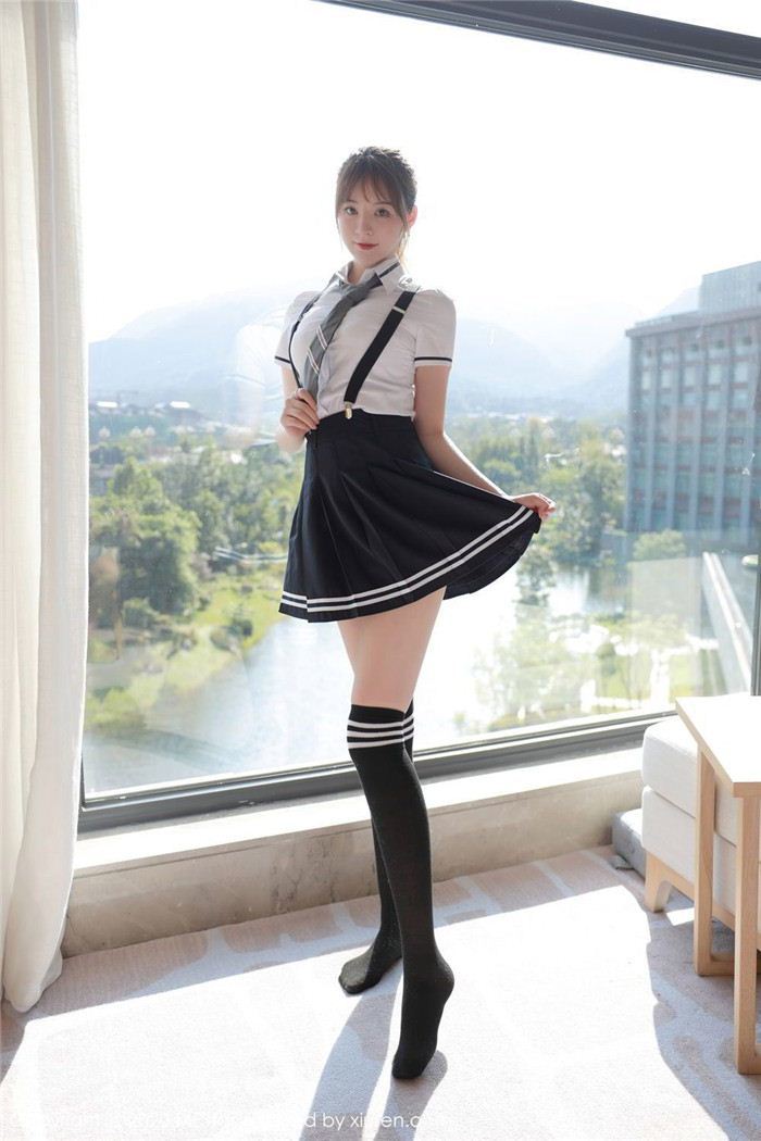 模范学院yoo优优清纯校服系列写真(18)