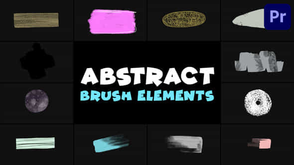 Abstract Brush Elements - VideoHive 48472618