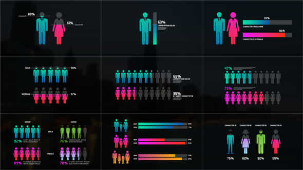 People Chart Infographics - VideoHive 55383887