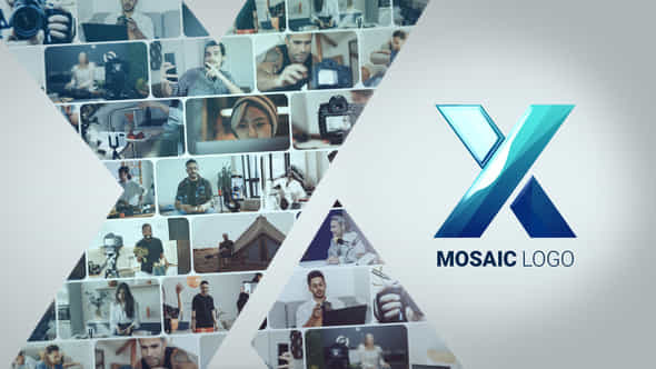 Mosaic Logo Reveal - VideoHive 49826998