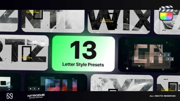 Letters Typography - VideoHive 44952883