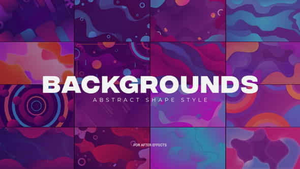 Abstract Shapes Backgrounds - VideoHive 33756338