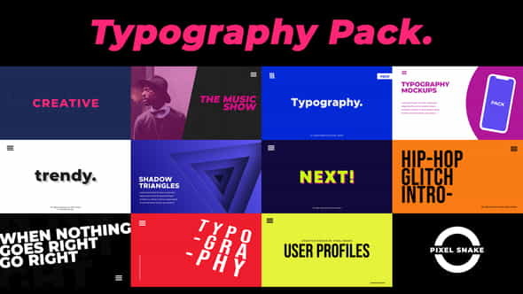Rama - Modern Typography Pack | Corporate - VideoHive 24927160