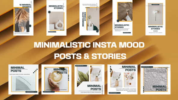 Minimalistic Insta Mood Posts - VideoHive 40517759