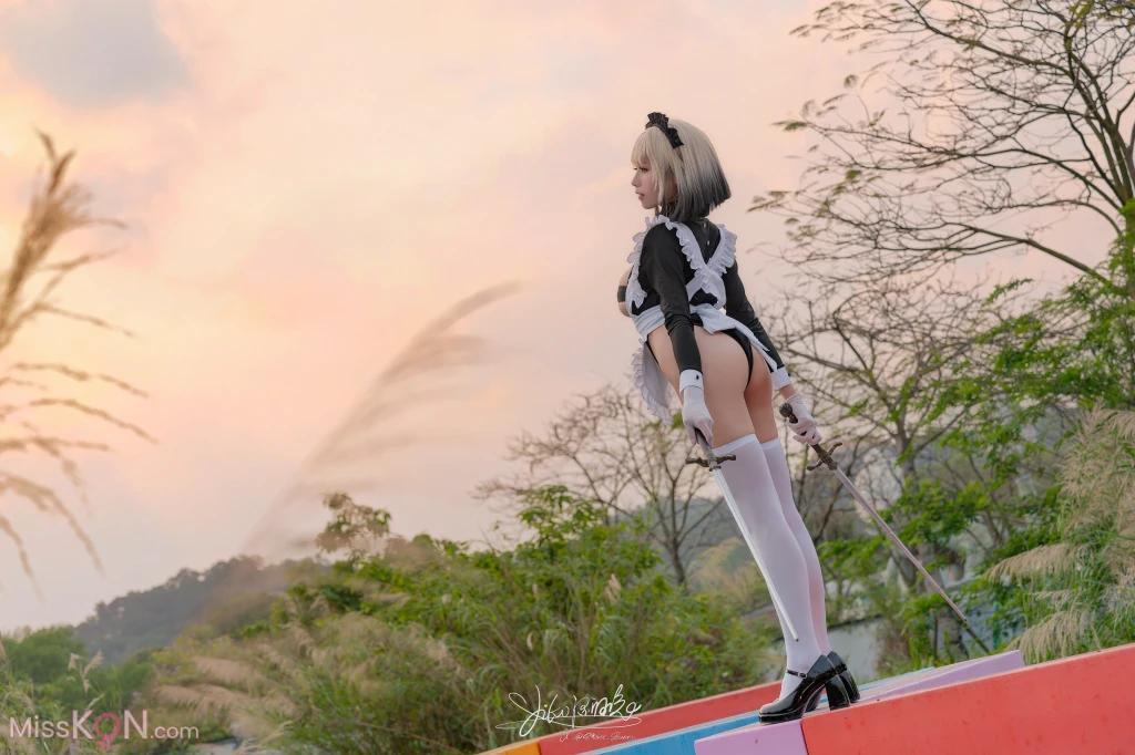 Coser@黏黏团子兔: 10月作品 战斗女仆 动感光波 (77 photos )(24)