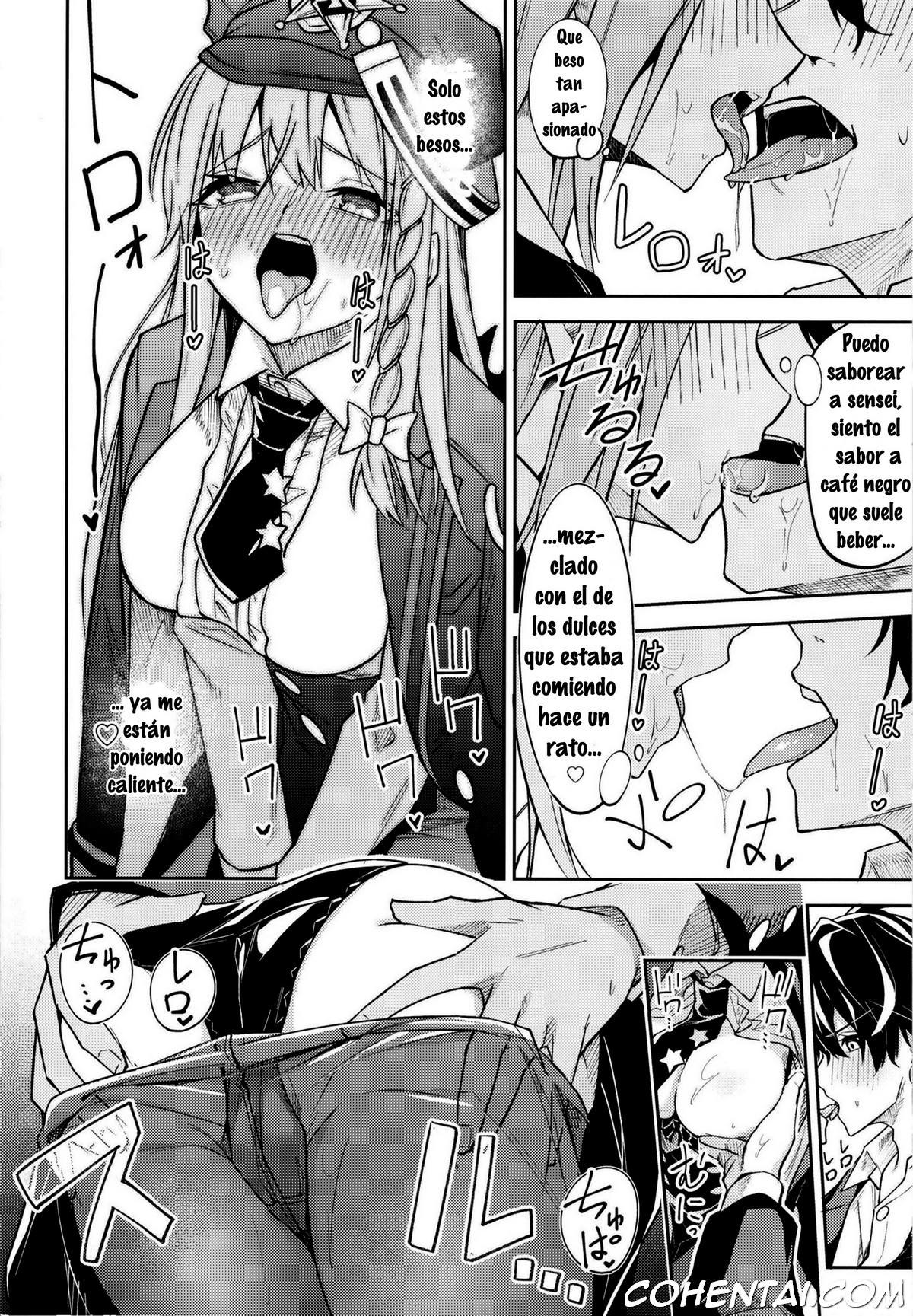 Kurodate o Shiro ni Someru Seishoku Kenkyuu o (Blue Archive) xxx comics manga porno doujin hentai español sexo 