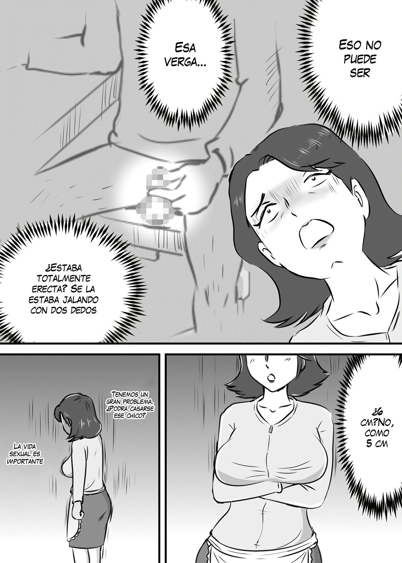 [Momoziri Hustle Dou] Okaa-san to Tanshou Musuko [Spanish] (